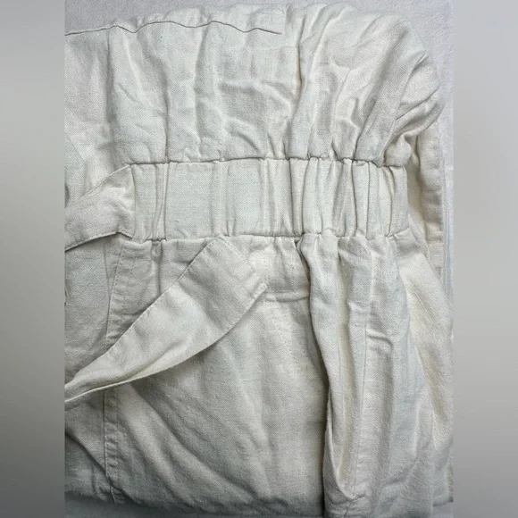 Universal Thread Women's Short Sleeve Linen Boilersuit Casual Jumpsuit Size 8 - Picture 15 of 16